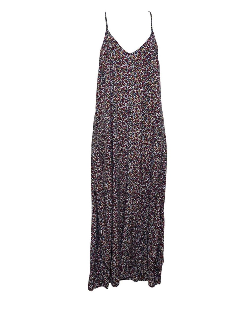 Old Navy Multicolor  Floral Spaghetti-Strap Maxi Dress